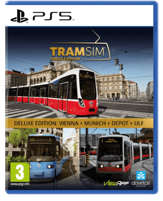 TramSim Deluxe Edition box art for Playstation 5